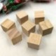 3X (20db természetes Hexaedre normál fa kézműves Qure díszítés 20mm barkácsolás J9G3