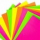 120X A4-es neonkártya - fluoreszkáló kézműves-készlet, W6W1