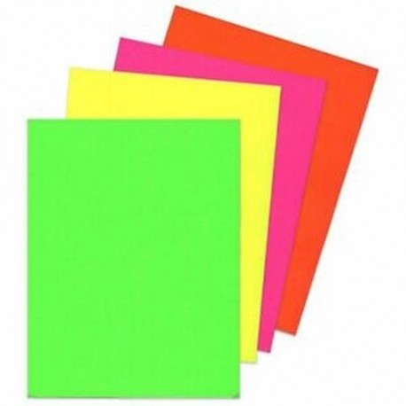 1X (120X A4-es neonkártya lapok - fluoreszkáló kézműves-készlet, C8P4)