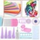 5X (11 db papír Quilling eszközök Kit csíkok DIY szélesség vegyes színes Origami W3W3