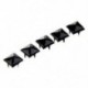 100db Fekete punk stílusú - piramis alakú szegecs ruha - táska - karkötő - különböző tárgyak díszítéséhez - U6O2