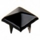 100db Fekete punk stílusú - piramis alakú szegecs ruha - táska - karkötő - különböző tárgyak díszítéséhez - U6O2