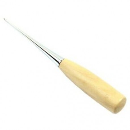Fa fogantyú Awl Leathercraft tű Awl Varró bőr Professzionális eszközök V6H5