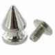 10x réz 8 * 12 mm-es szegecsek Ezüst hegyű csapok Punk szegecsek B3A9 csavarral
