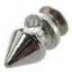 10x réz 8 * 12 mm-es szegecsek Ezüst hegyű csapok Punk szegecsek B3A9 csavarral