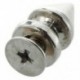 2X (10x réz 8 * 12mm szegecsek Ezüst hegyes csapok Punk Szegecsek Csavar F9J3)