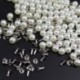 200PC 6mm utánzat Gyöngyszegecsek DIY ruházat kiegészítők Gyöngyszegecs tüskék L0K6