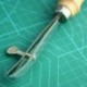 1 db-es fa fogantyú állítható külső széllel Creaser bőr kézműves szerszámok Diy Han X5F8
