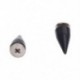 1X (100 x 14 mm-es csavaros szegecsek, hegyes gótikus fekete M2Y7)