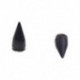 1X (100 x 14 mm-es csavaros szegecsek, hegyes gótikus fekete M2Y7)