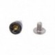 1X (100 x 14 mm-es csavaros szegecsek, hegyes gótikus fekete M2Y7)