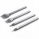2X (4 3 mm-es lyukasztószerszámkészlet a bőr kézművességhez 1   2   4   6 tippek G7W7)