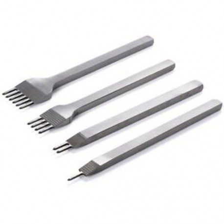 2X (4 3 mm-es lyukasztószerszámkészlet a bőr kézművességhez 1   2   4   6 tippek G7W7)