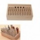 76 lyuk Craftool fa szerszámbélyegző állvány Bükk Rack bőr tartó Diy Craft K2N2