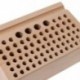 76 lyuk Craftool fa szerszámbélyegző állvány Bükk Rack bőr tartó Diy Craft K2N2