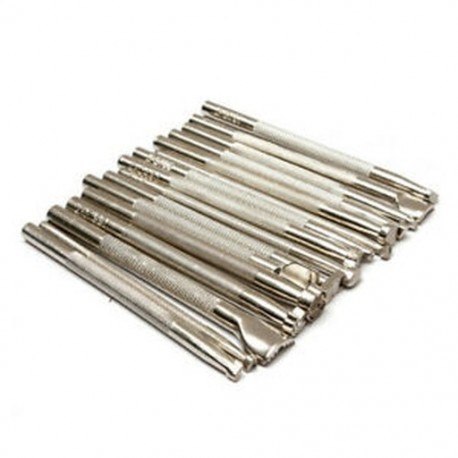 2X (16 db-os fém bőr szerszámok, barkács készítésű bőr nyeregkészítő szerszámkészlet Ca B1M7