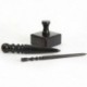 3X (Leathercraft Tool Wood Edge Slicker kézi kézműves szerszámok 3 típusú a Select L K4O2 típushoz