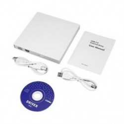 4X (USB külső kombo optikai meghajtó CD / DVD lejátszó CD író CD-író WL8J9 laptophoz)