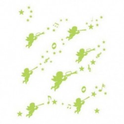 1set világítás a sötétben világító angyal wallStickers Baby Kids mennyezeti fal Ro C1N6
