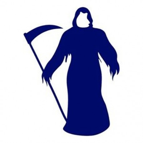 1X (A Grim Reaper félelmetes halálos Halloween fali matrica szezonális otthoni dekorációja A B2L4