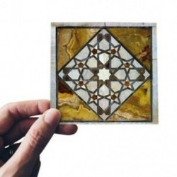 10 x 10 cm-es 20 darabos 3D-s arab stílusú padlólap csempe átlós falmatrica Living Ro U7D3