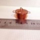 1/12 Dollhouse miniatűr konyhai rézkanna E1O4 A5P8 fedéllel