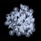50Settes fehér játékbaba készítésű kézműves illesztések 20mmx20mm 20mmx5mm D7Y3