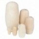 Orosz fészkelő baba 6set üres Matryoshka Matreshka fa festetlen, ma F8D6