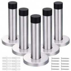 2X (5 db 90 mm-es ajtóütköző rozsdamentes acélból, a T7E7-es Scree-vel ellátott ajtó-dugó-tartó)