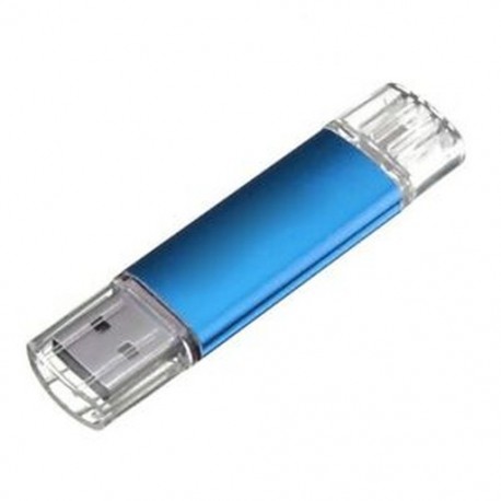 4 GB-os USB memóriakártya OTG mini USB Flash Drive mobil PC, kék N9L1