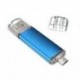 4 GB-os USB memóriakártya OTG mini USB Flash Drive mobil PC, kék N9L1