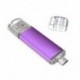 8 GB-os USB memóriakártya OTG mini USB Flash Drive mobil PC lila K2A4
