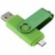 1X (Micro USB Flash Drive memóriakártya OTG mobiltelefon PC zöld K3M8)