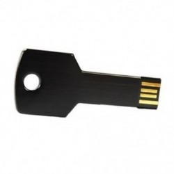 1X (8 GB-os fémkulcsú USB 2.0 Flash Drive fekete D7E7)