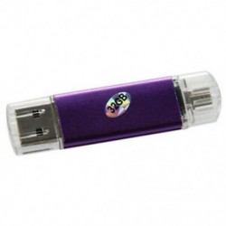 Memória 32 GB-os USB-meghajtó OTG   Micro USB Flash-meghajtó Notebook Purple D9E6 Q0U1 készülékhez