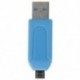 1X (USB 2.0   USB mini OTG SD ST kártyaolvasó mobiltelefon táblaszámítógéphez (kék) O0M8