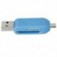 1X (USB 2.0   USB mini OTG SD ST kártyaolvasó mobiltelefon táblaszámítógéphez (kék) O0M8