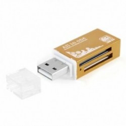 Minden egyben USB 2.0 SD MMC TF T Flash memóriakártya-olvasó Golden O2P3 O2U6 J6K8