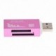 Műanyag ház, átlátszó fedél, USB 2.0 interfész SD TF MMC RSMMC memóriakártya P4A3 G2B0