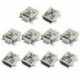 SODIAL (R) 10 x Mini USB 5-pólusú aljzat Aljzat forrasztható dugasz adapter csatlakozója I3X1