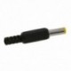 5,5 mm x 2,5 mm DC tápcsatlakozók Hordócsatlakozók fekete 6 darabos Y8F3
