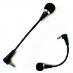 Rugalmas, 3,5 mm-es Jack mini mikrofon mikrofon PC laptop asztali Skype Yahoo B H2J7