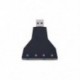 1X (Új virtuális 7.1 CH-csatornás USB 2.0 3D audiokártya adapter Mic Speak V6J5