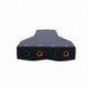 1X (Új virtuális 7.1 CH-csatornás USB 2.0 3D audiokártya adapter Mic Speak V6J5