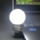 2X (USB LED izzó Mini éjszakai fény Led Night laptop asztali lámpa Clamp Flexib U8N3