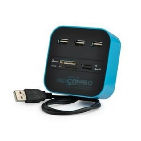 1X (COMBO többfunkciós USB2.0 kártyaolvasó HUB Splitter SD elosztóval M9M2)