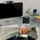 2X (Webkamera fedél Fekete mágneses csúszka Új, erősebb ragasztó az Iphone Androi I7A7-hez
