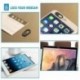 2X (Webkamera fedél Fekete mágneses csúszka Új, erősebb ragasztó az Iphone Androi I7A7-hez