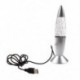 Divatos USB / AC többszínű változó láva lámpa LED-es csillogó fény J7X2