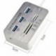 3.0 usb hub és kártyaolvasó COMBO nagy sebességű szegmens MS / SD / M2 / TF és A3V2